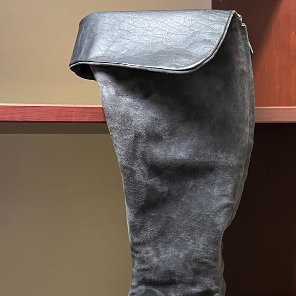 Jill Sander Suede Knee high boots - Picture 2 of 9